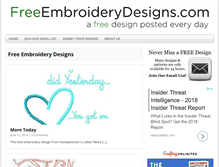 Tablet Screenshot of freeembroiderydesigns.com